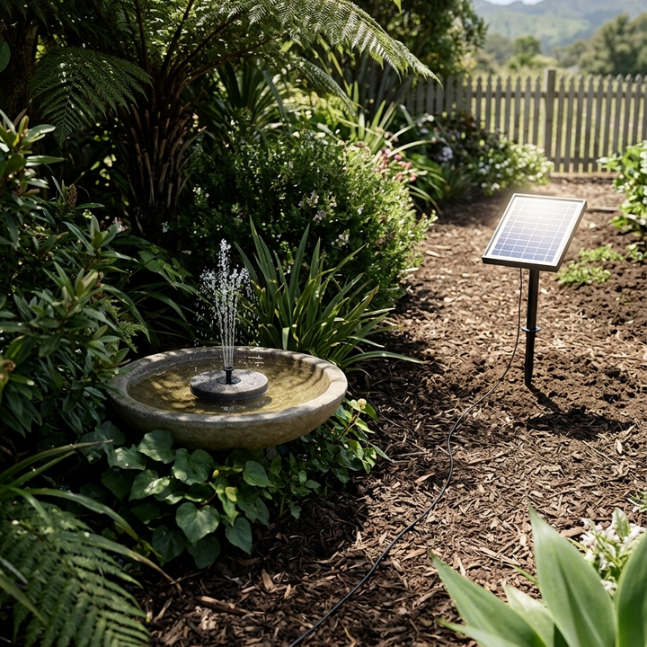 Rā Spring™ | Solar Bird Bath &amp; Water Feature Pump