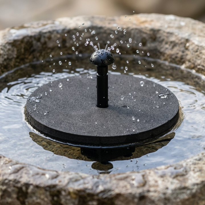 Rā Spring™ | Solar Bird Bath &amp; Water Feature Pump