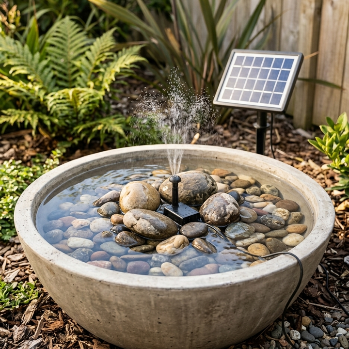 Rā Spring™ | Solar Bird Bath &amp; Water Feature Pump