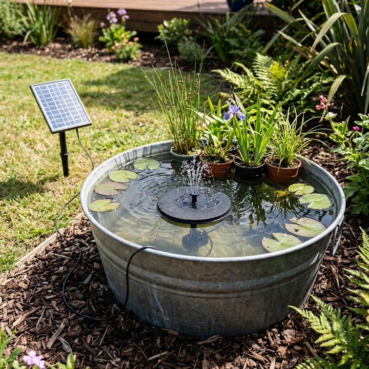 Rā Spring™ | Solar Bird Bath &amp; Water Feature Pump