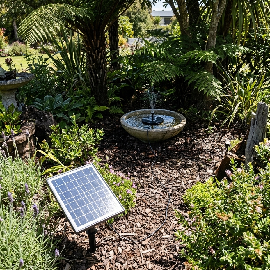 Rā Spring™ | Solar Bird Bath &amp; Water Feature Pump