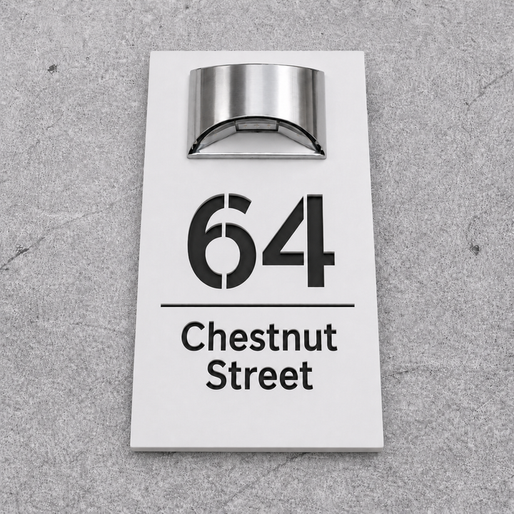 WhareLite™ | Personalized Address Plaque