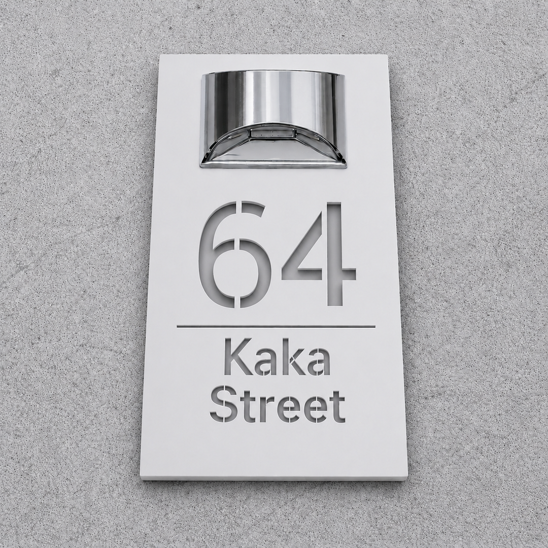 WhareLite™ | Personalized Address Plaque