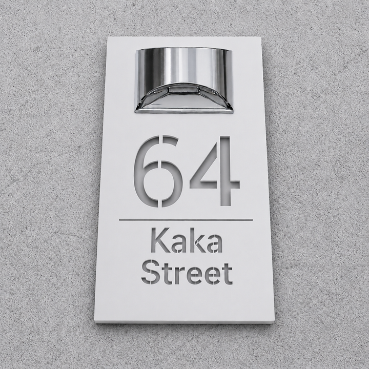 WhareLite™ | Personalized Address Plaque