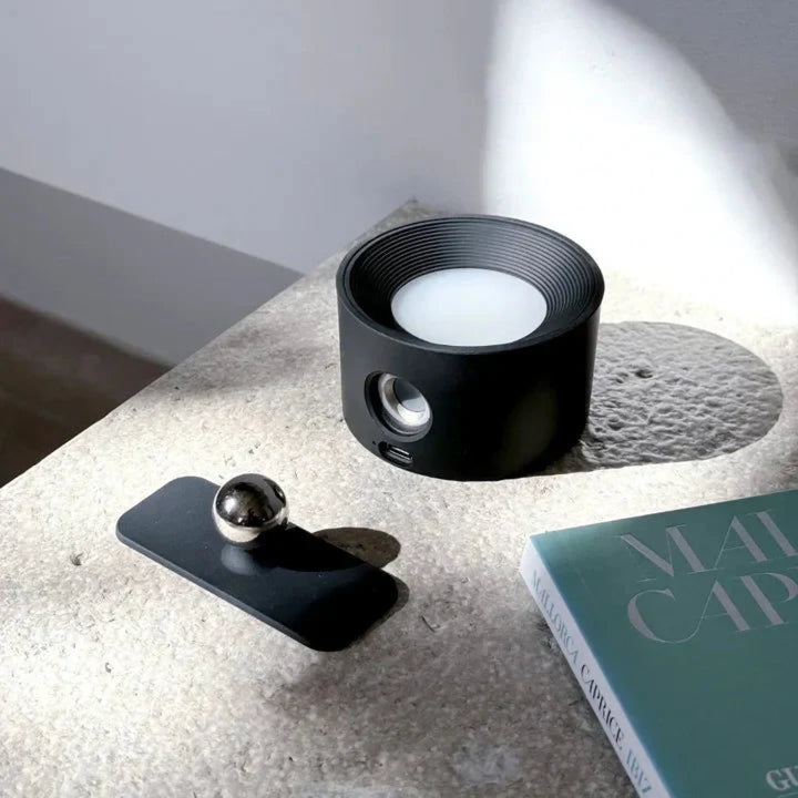 Rechargeable wall light with remote control and adjustable brightness